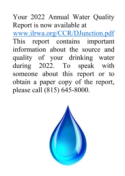 2022 annual water report